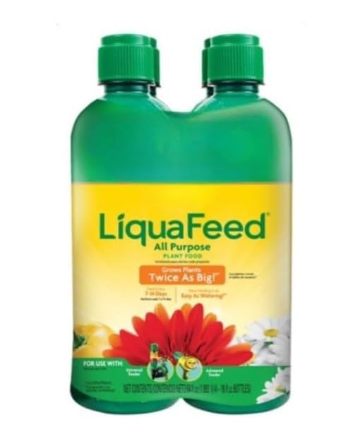 LiquaFeed Mira'cle-GRO All Purpose Plant Food Refill, for In-Ground and Container Plants, 16 oz - 4 Pack