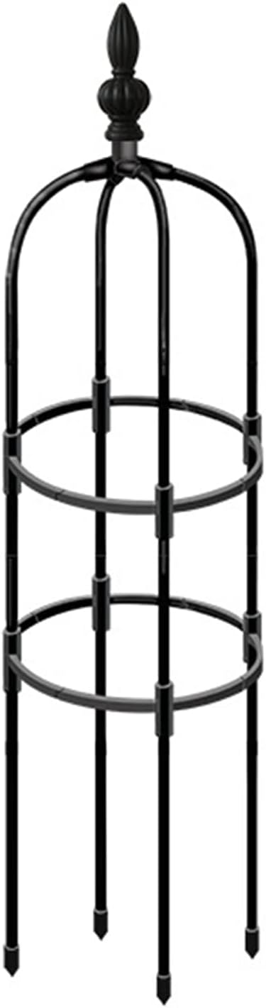 Tower Obelisk Garden Trellis, 3ft Tall Metal Obelisk Plant Support Gardening Climbing Frame for Outdoor Indoor Climbing Plants (1 Pack)