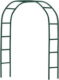 Zhisheng Garden Arbors,7.9Ft Metal Garden Arbors Green Wedding Arch for Climbing Plant Outdoor Wedding Christmas Party Decoration,240CM