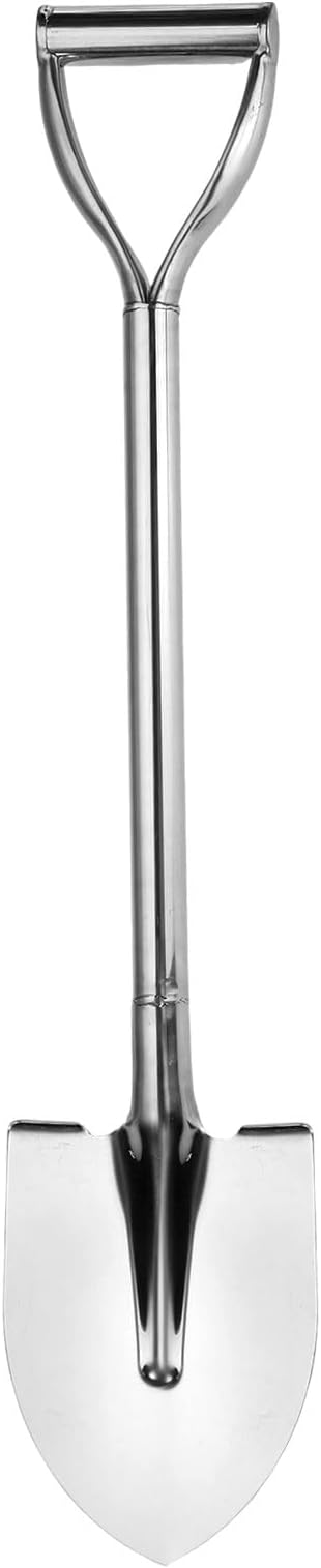 HARFINGTON Digging Shovel 31.7 x 6.5 Stainless Steel Round Spade Shovel with D Handle for Camping Gardening Beach