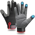 Mens Work Gloves Womens Utility Work Gloves Mechanic Gloves Touch Screen,Durable,Padded Knuckles & Palm Black M
