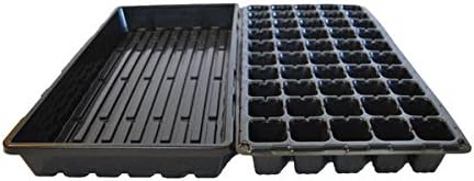 Bootstrap Farmer 50 Cell Seed Starting Trays Extra Strength, 60 Pack, Seedling Tray 1020 Inserts