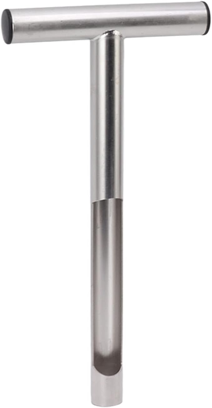 Soil Sampling Probe, 12/21in T Handle Soil Sampling Tool, Stainless Steel Soil Test Kit for Garden and Lawn Care (12 Inch)