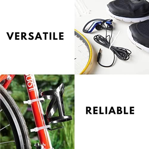 Black Zip Ties 8 inch 1000 Pack, 18 lbs Tensile Strength. Our Narrow UV Resistant Self-Locking Nylon Cable Ties, Wire Ties, Tie Wraps for Indoors, Outdoors, Cable Management Use - by Nirah