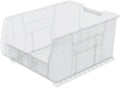 Akro-Mils 30289 Super-Size AkroBins Plastic Storage Bins, Space-Saving Stackable Bins for Garage, Classroom, Warehouse Organization, 24" L x 18" W x 12" H, Clear, 1-Pack