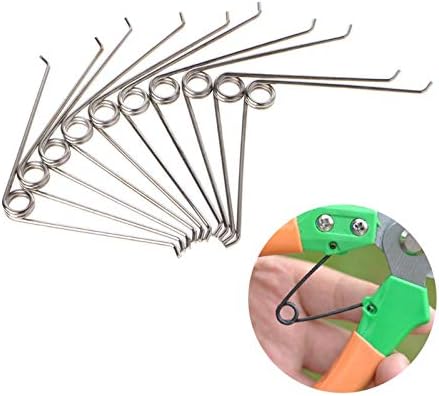 10 Pack Bypass Pruners Spring Replacement V Shaped Pruning Shears Springs Parts for Manual Hand Pruner General Purpose Garden Shears Japanese Gardening Scissors