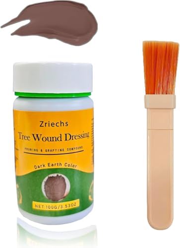 Tree Wound Pruning Sealer,Tree Wound Dressing with Brush, Bonsai Cut Paste, Trees Grafting Supplies, Pruning Sealer for Bonsai, Fruit Trees, Roses (1 PCS,100 g)