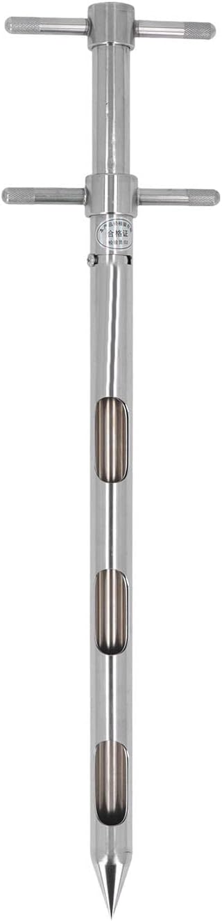 Soil Sampler Probe, Soil Probe Sampling Tool, 304 Stainless Steel Proof 0.54m for Powder, T Handle Soil Test Kits for Soil Sampling Plant Care Lawn Garden Farm
