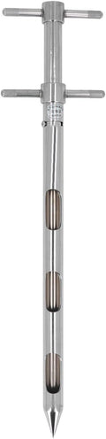 Soil Sampler Probe, Soil Probe Sampling Tool, 304 Stainless Steel Proof 0.54m for Powder, T Handle Soil Test Kits for Soil Sampling Plant Care Lawn Garden Farm