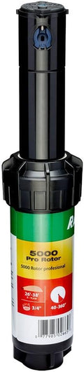 Rain Bird CP5004PC Pro Rotor with Pro Nozzle Set, 40° - 360° Pattern, 26' - 38' Spray Distance, Black
