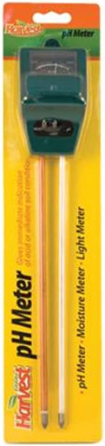 Evolved Habitats Evolved Harvest pH Meter - Reliable Easy-to-Use Moisture/Acidity/Alkalinity/Sunlight Content Soil Test Meter