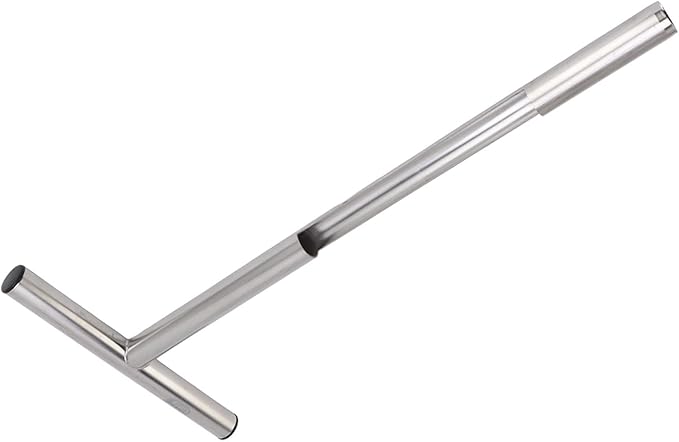 Soil Sampling Probe, 12/21in T Handle Soil Sampling Tool, Stainless Steel Soil Test Kit for Garden and Lawn Care (21in)