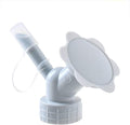 White Bottle Cap Sprinkler 2 in 1 Reusable Plastic Sprinkler Nozzle for Flower Bottle Watering Cans Shower Head Garden Tool Grey Color Lawn and Garden Sprinklers