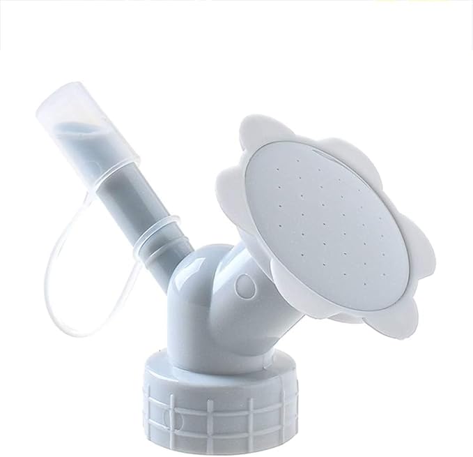 White Bottle Cap Sprinkler 2 in 1 Reusable Plastic Sprinkler Nozzle for Flower Bottle Watering Cans Shower Head Garden Tool Grey Color Lawn and Garden Sprinklers