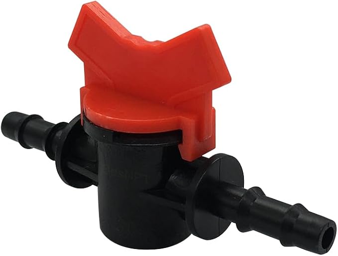 8 Pack 5/16" Drip Irrigation Switch Valve,Plastic Hose Barbed Ball Valve for Garden Drip Irrigation Aquarium