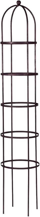 Gardener's Supply Company 7 Foot Tall Garden Obelisk | Sturdy Steel Jardin Trellis Support | for Climbing Plants, Vines, Clematis & Flowers - 15-1/2"D x 84" H