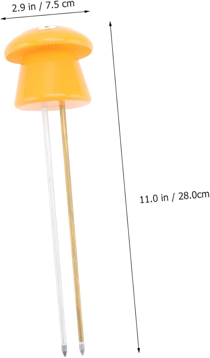 POPETPOP 1Pc One Soil Tester Mushroom Type Soil Hygrometer for Ph Moisture Light Measurement No Battery Needed Gardening Tool for Fruits Flowers and Vegetables