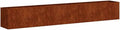 vidaXL Planter - Weathering Steel Plant Stand for Outdoor, Patio/Garden Decor, 110.2"x15.7"x15.7" Brown Finish
