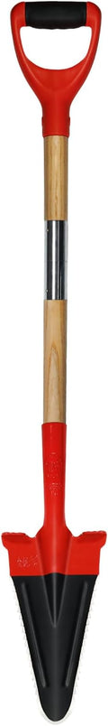 49.2" Garden Shovel/Saw,Landscape Tree Planting Root Shovel, Manganese Steel Long Triangular Gardening Shovel Tool,Shovel Soil Trench Shovel,Slayer of Grass (B Style)