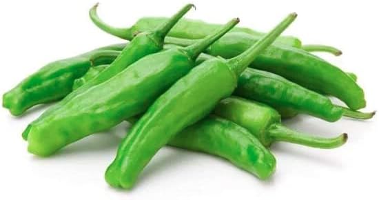 Organic Asian Pepper Seeds for Planting Vegetables and Fruits for 虎皮尖椒,Non-GMO Heirloom Seeds Chile Pepper Seed for Home Vegetable Garden Hydronic Pods-30ct+ Vege Seeds:Japanese Shishito