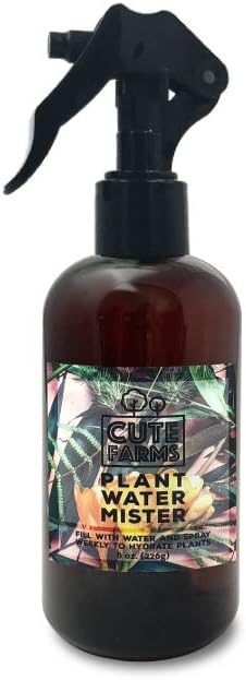 Cute Farms Tillandsia Air Plant Fertilizer | Gentle Daily Use Formula Plant Food | Formulated Nutrients for Air Plants (8 oz. Spray Bottle + ONE Fine Mist Water Sprayer)
