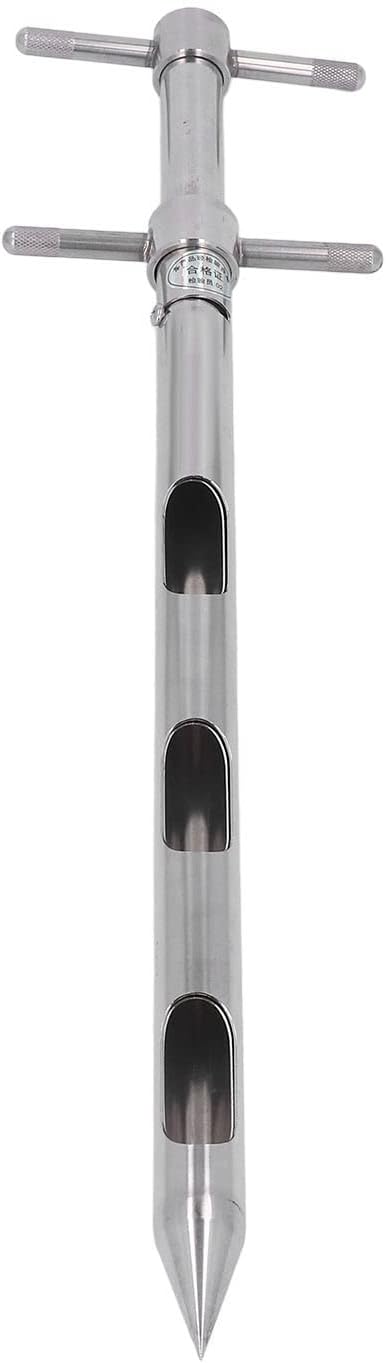 Soil Sampler Probe, Soil Probe Sampling Tool, 304 Stainless Steel Proof 0.54m for Powder, T Handle Soil Test Kits for Soil Sampling Plant Care Lawn Garden Farm