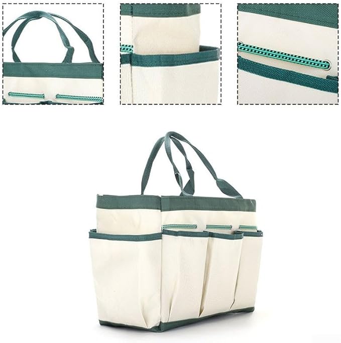 600D Oxford Cloth Garden Tool Storage Bag, Foldable and Portable for Efficient Organization and Transport of Gardening Tools 31 5 * 25 * 16cm