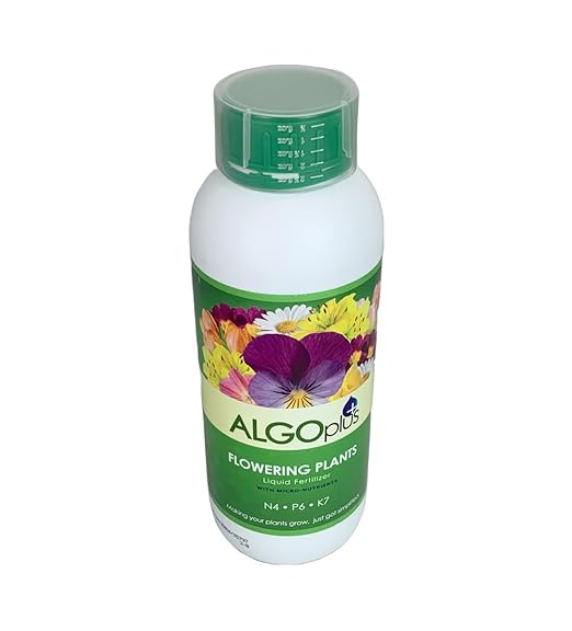 Algoflash Flowering Plants - Liquid Fertilizer & Plant Food 1-Liter Bottle