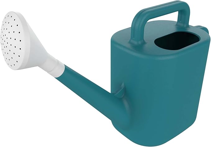 Expert Gardener 2 Gallon Resin Watering Can – Durable Plastic Garden Watering Can with Dual Handles & Controlled Flow Spout, Lightweight for Indoor & Outdoor Plants, Green (Teal Thunder)