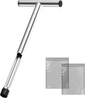 17 Inch Stainless Steel Soil Sampler Probe, Soil Probe for Soil Sampling, T-Style Handle Soil Test Probe, Soil Test Kit for Plant Care, Farm, Lawn Garden
