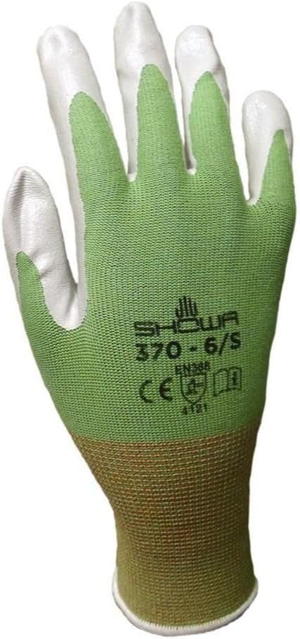 12 Pack Showa Atlas NT370 Atlas Nitrile Garden Gloves - Medium (Assorted Colors)
