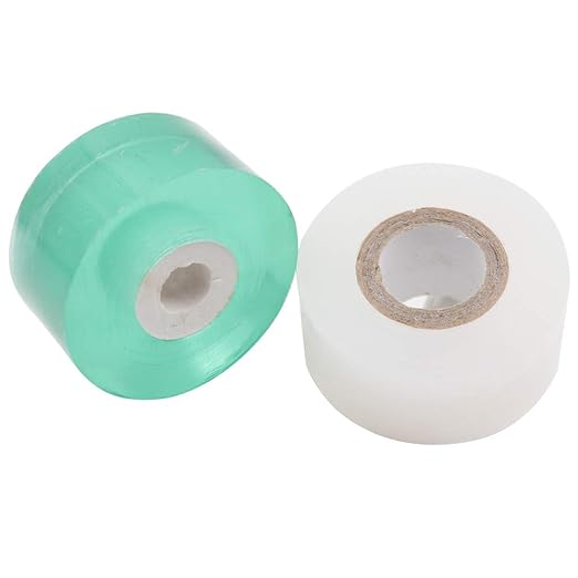 Grafting Tape 2 PCS, Stretchable Garden Grafting Tape Plants Repair Tapes for Floral Fruit Tree and Poly Budding Tape - Green & White