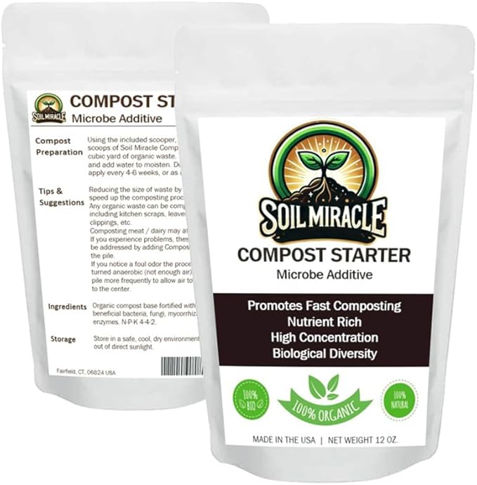 Compost Starter, Accelerator - All-Natural, Organic Formula for Fast, Healthy Composting | Boosts Decomposition of Yard Waste, Kitchen Scraps, and Garden Materials | Easy to Use