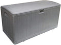 Plastic Development Group Outdoor Storage Deck Box, Soft Closure, 105 Gallon, Gray
