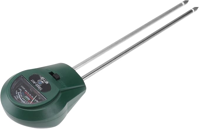 Sewroro 3-in-1 Soil Moisture and Ph Tester with Light Sensor for Garden Lawn Indoor Outdoor Plant Care Mini Soil Detector with Analog Pointer for Household Flowerpot Analysis