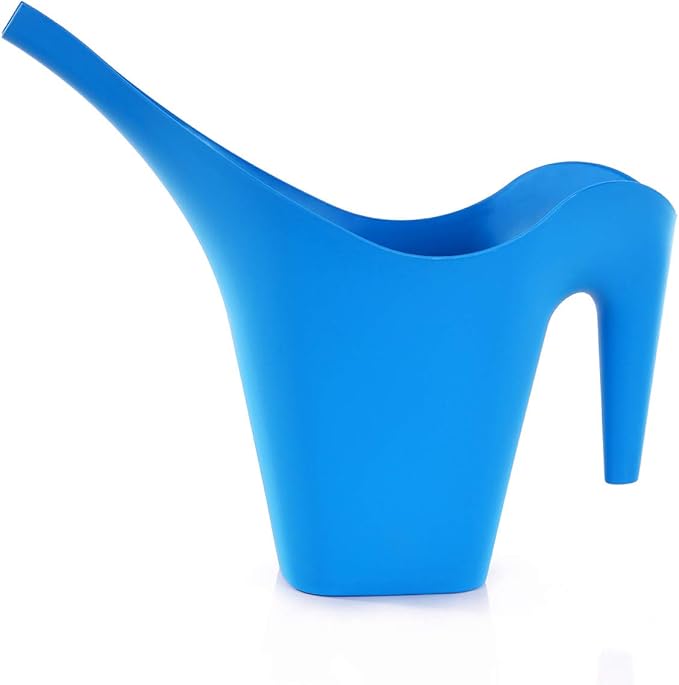 Mintra 1/2 Gallon Plant Watering Can, Long Spout Plastic Water Pitcher for Indoor & Outdoor Use, Durable & Lightweight Water Can for Watering Flowers & Potted Plants, 1 Pack, 2L/68 oz – Light Blue