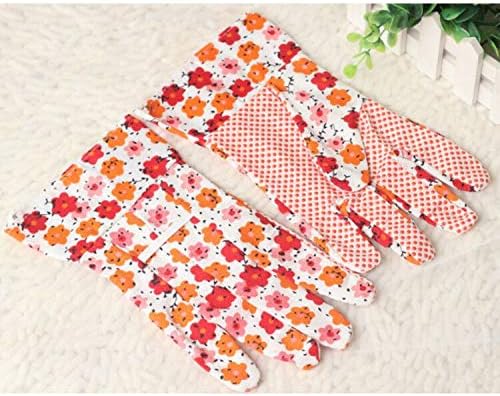 Garden Tools Print Antislip Garden Gloves Set Garden Hand Shovel Trowel Cultivator Non-Slip Metal Tools for Women Children