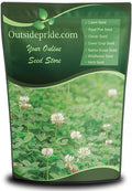 Outsidepride Perennial White Dutch Clover Seed - 40 lbs. Nitrocoated, Inoculated Clover Seeds for Lawn Alternative, Erosion Control, Food Plots, Ground Cover, & Pasture Mixtures in USDA Zones 3-10