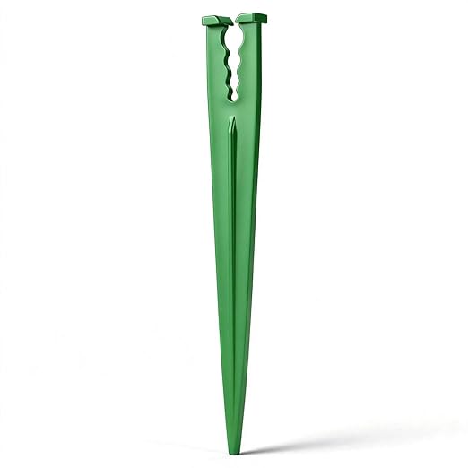 100 Pieces 1/4 Inch Drip Irrigation Support Stakes, 5.6-Inch Long Plastic 1/4'' Heavy-Duty Tubing Holder Stakes for Irrigation Hose/Emitter Support Garden Greenhouse Drip Supplies (Green)