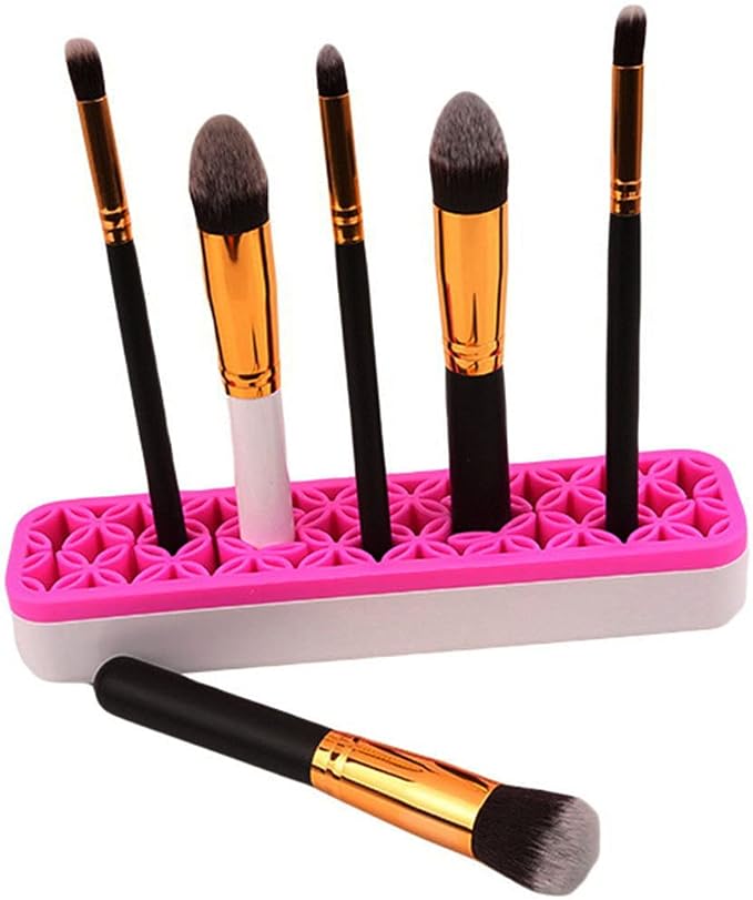 Brush Storage Box Sew Desktop Organizers Diamond Painting Pen Holder Sewing Craft Tool Holder, Rose Red