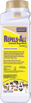 Bonide Repels-All Animal Repellent Granules, 1.25 lbs. Ready-to-Use Pellets Deter Pests from Lawn & Garden, Long Lasting Control