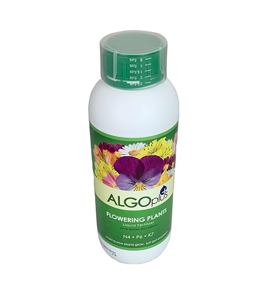 Algoflash Flowering Plants - Liquid Fertilizer & Plant Food 1-Liter Bottle