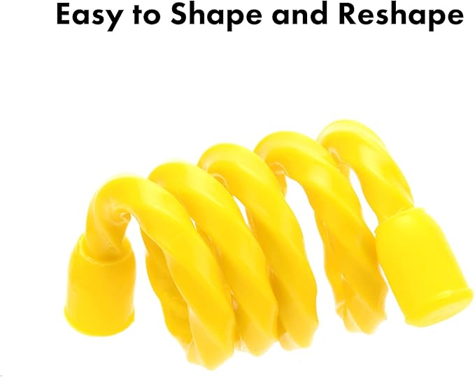 Gesipor 10 PCS 18-Inch Silicone Cable Ties - Reusable Rubber Twist Ties Bendable Cable Ties for Bundling and Holding, All Purpose Cord Tie for Indoor and Outdoor(5 Colors)