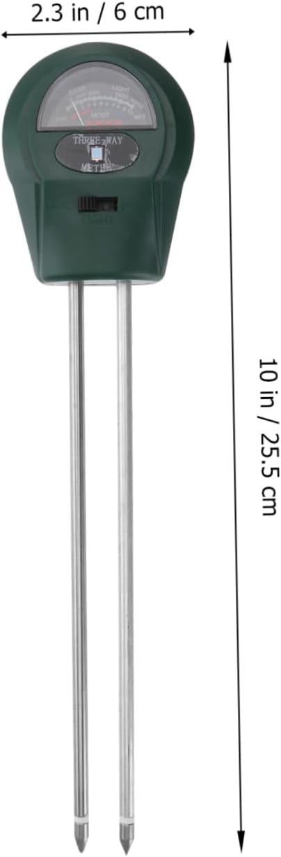 Kisangel 3 in 1 Mini Soil Tester for Garden and Farm Soil Moisture pH and Light Measurements No Battery Required