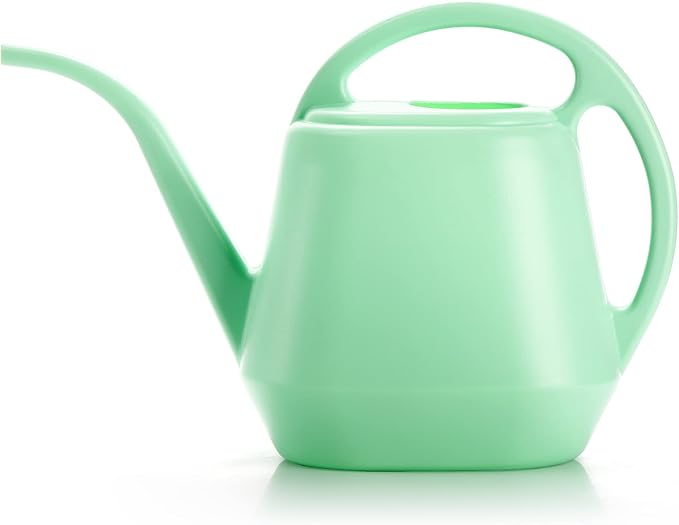 Fasmov Plastic Watering Can, 1-Gallon, Pine Green