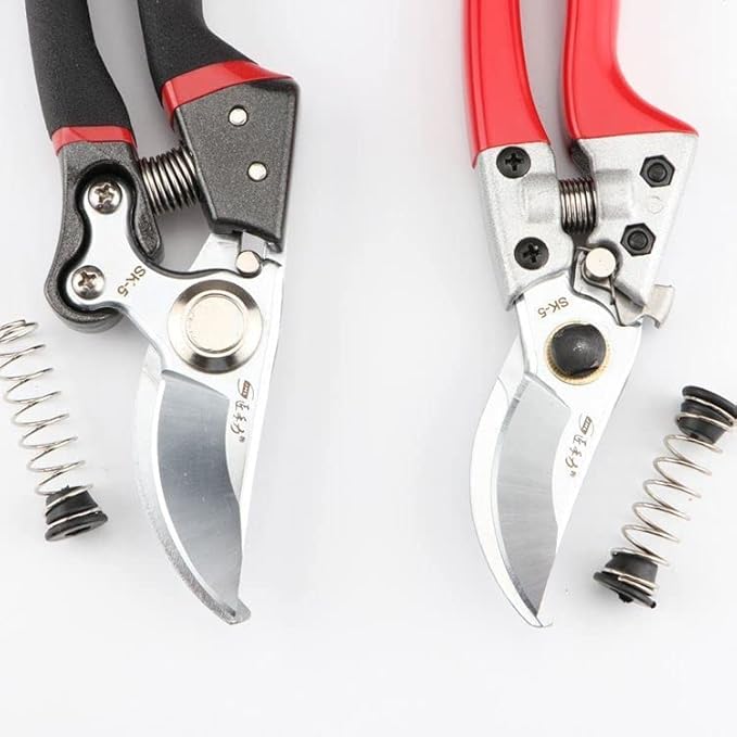 3 Set Precision Pruner Spring Replacement with Rubber Base End Cap for Pruning Shears Garden Pruners Garden Snips Trimming Scissors Clippers Repair Parts 2'' Length 50mm