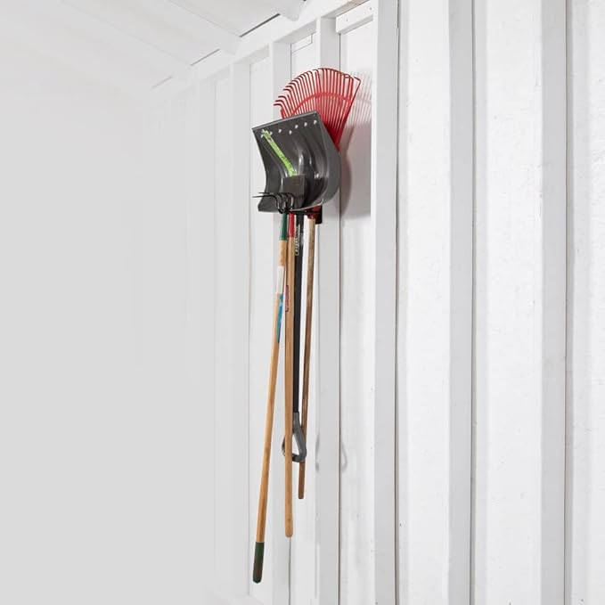 Tool Organizers for Garage Storage - 1-Hook Tool Rack Made with Solid Steel Alloy – Perfect Garage Organizers for Hanging Rake, Shovel, Cord Rack - Fully Assembled Garden Tool Rack