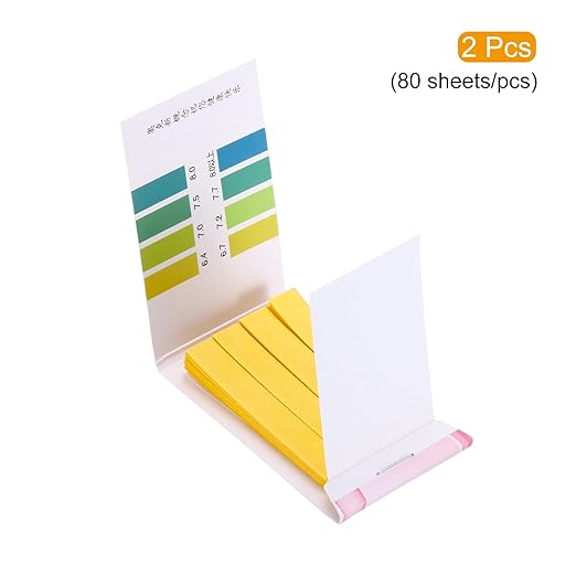 PATIKIL PH Test Strips 6.4-8.0, 2 Pack 160 Indicator Papers Litmus Tester for Water Food Soil Alkaline Acid Testing