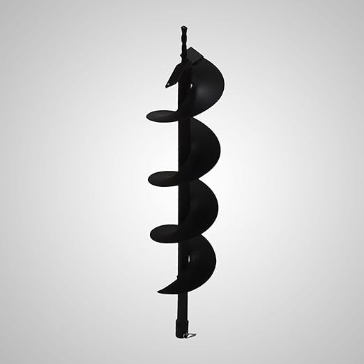 6 Inch Auger Bit Pneumatic Column Fence Digger Soil Drill Bit 6 Inch Ball Bed Digging Pile Hole Planting Tool for Inside Diameter 3/4 Inch Shaft Auger