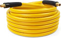 MaxWorks 80788 Hybrid Polymer Air Hose – 3/8-Inch x 50-Foot, 300 PSI – All-Weather Flexible, Kink-Resistant, Lay-Flat Design with Solid Brass Fittings and Bend Restrictors (High-Visibility Yellow)
